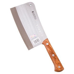 3阳江十八子作加厚大砍骨刀剁骨菜刀商用猪肉档不锈钢正宗斩骨刀