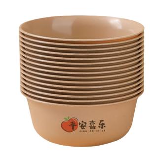 家用一次性碗筷食品级家用饭碗加厚耐高温高档户外野餐结婚整箱批