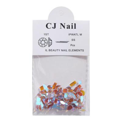 极光钻异型香槟魅影藕荷紫100颗