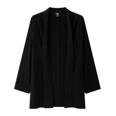 半墨大码男装新中式开襟道袍男中国风亚麻中长款汉服风衣外套宽松