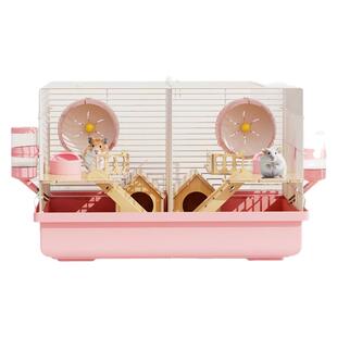 金丝熊仓鼠笼子双人间分开专用超大别墅豪华便宜大的饲养箱防啃咬