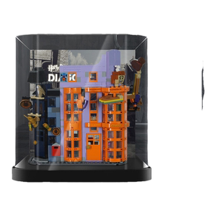 KGBOX适用乐高76422哈利波特对角巷韦斯莱魔法把戏坊亚克力展示盒