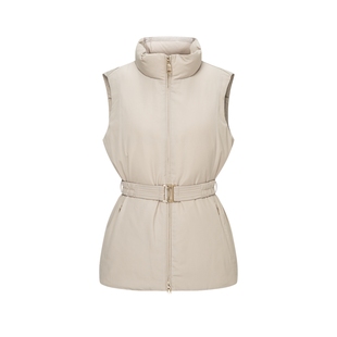 【密可柔】Scofield女装都市无袖立领羽绒马甲90鹅绒2025秋冬新品