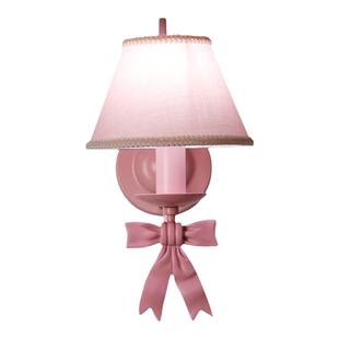 欧式公主房壁灯女孩儿童房间卧室装饰蝴蝶结温馨氛围床头壁灯韩式