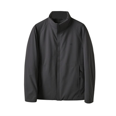 90绒子轻商务男士白鹅绒羽绒服