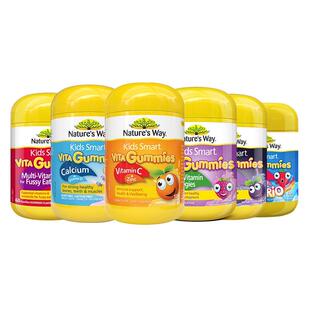 澳洲佳思敏儿童复合维生素VCVD钙镁铁锌叶黄素鱼油DHA黑接骨木*2