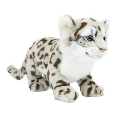 波普自然仿真雪豹玩偶毛绒玩具