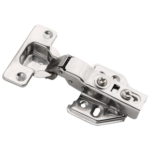 304不锈钢橱柜门铰链合页阻尼液压缓冲衣柜五金折页飞机弹簧折叠