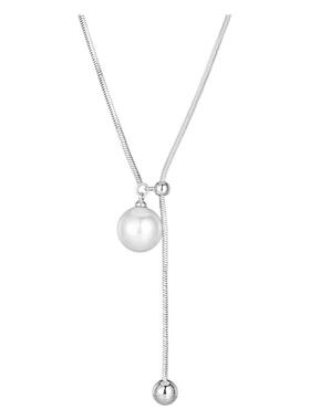 小姐姐珍珠长款毛衣链