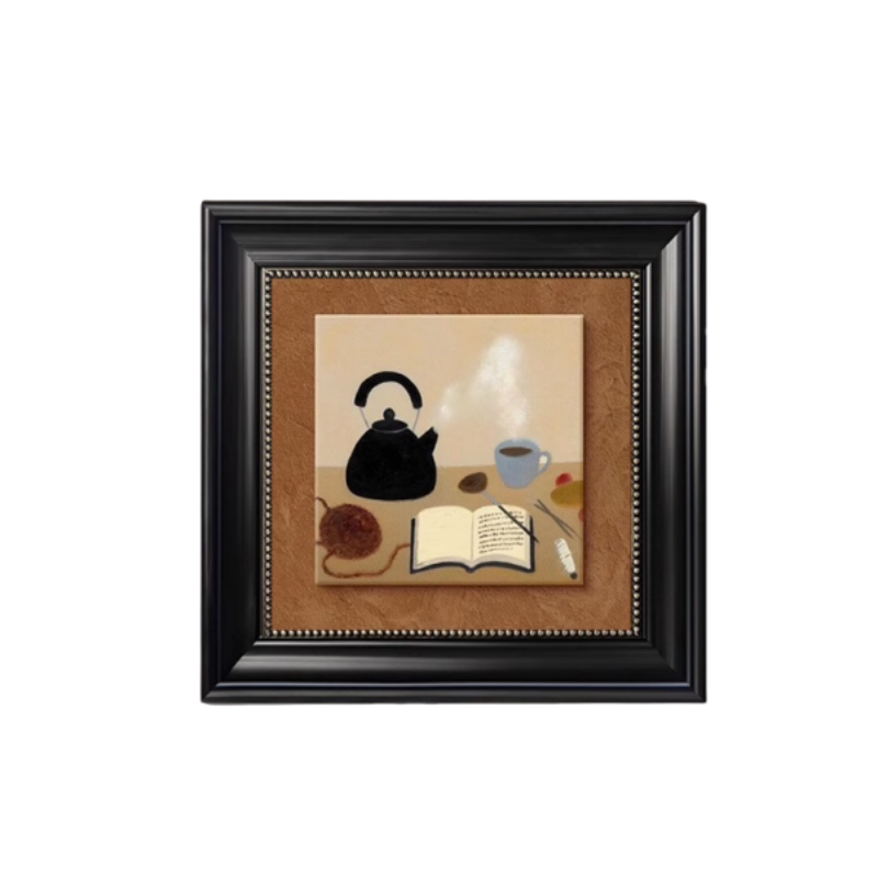装饰品喷绘美拉德风装饰画