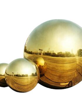 店软装饰品不锈钢金属电镀金色球