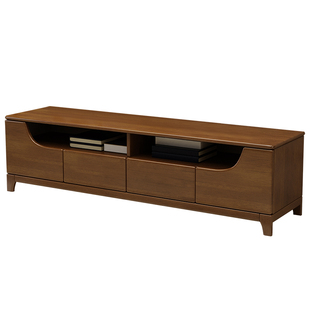 中式客厅全实木电视柜 现代简约高端储物收纳柜子 主卧室边柜地柜