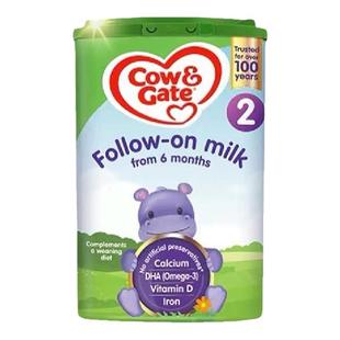 英国牛栏2段Cow&Gate婴儿奶粉二段宝宝配方牛奶粉6-12个月800g罐