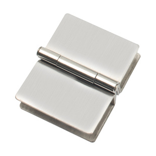 免打孔无框玻璃门合页展示柜酒柜双边圆珠餐饮卤菜熟食小窗口铰链