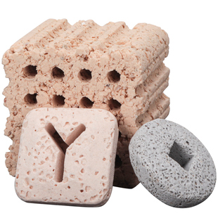 一方中国结方圆方正原矿滤材过滤材料培菌净水底滤周转箱用细菌屋