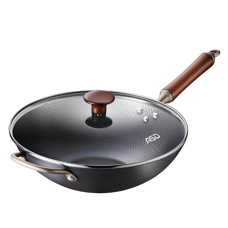 爱仕达极铁炒锅铁锅轻量无涂层
