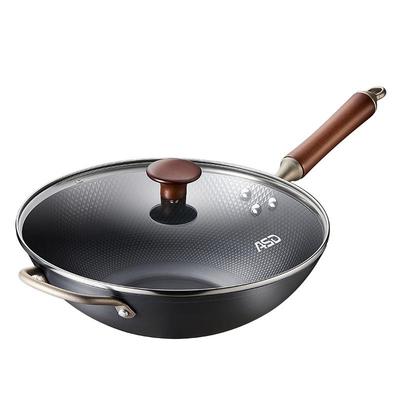 爱仕达极铁炒锅铁锅轻量无涂层