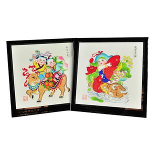年画娃娃天津特色杨柳青文化商务礼品 事事如意 客厅装饰挂件摆件