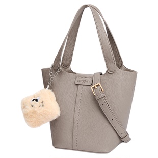 星期六包包女软皮菜篮子手提小包2025秋冬新款ins休闲斜挎 水桶包