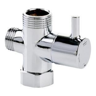 花洒分水器配件淋浴三通切换一进二出分水阀4分6分转换器喷头开关