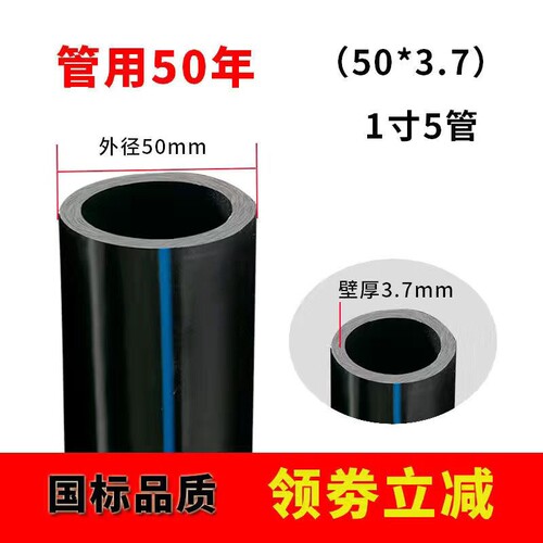 一寸水管软管pe自来水管热熔塑胶管国标3分4分6分水管滴灌溉324i.