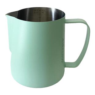 AIRFLOW 气流绿色拉花缸尖嘴不锈钢奶泡杯带刻度打奶缸咖啡拉花缸