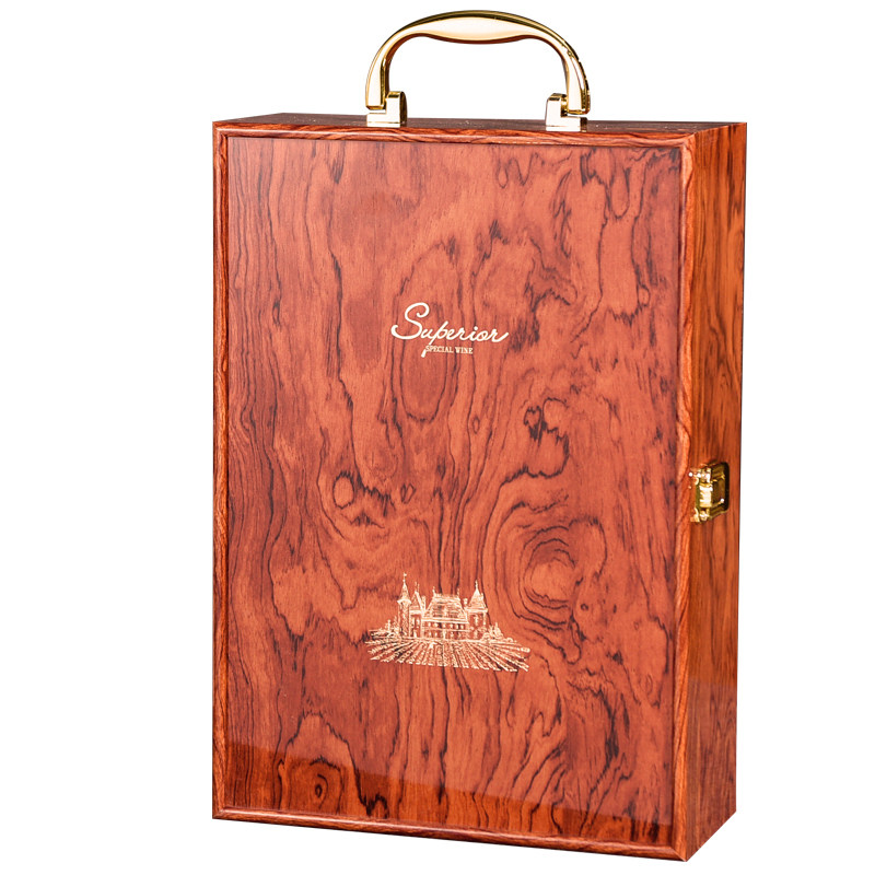 红酒木盒包装礼盒双支酒盒定制