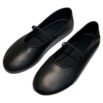 ANDS MB THE ROW 外贸女鞋真皮玛丽珍鞋平底芭蕾单鞋超软底晚晚鞋