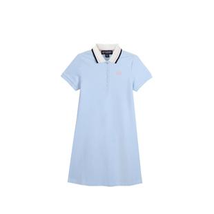 【索罗娜】eland kids衣恋童装女童裙子夏季学院风翻领短袖连衣裙