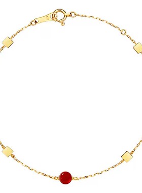 CIRCLE红玉髓18K金马年转运手链