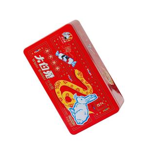 大白兔什锦糖马年礼盒388g新年铁盒奶糖纸巾盒多味咖啡糖怀旧上海