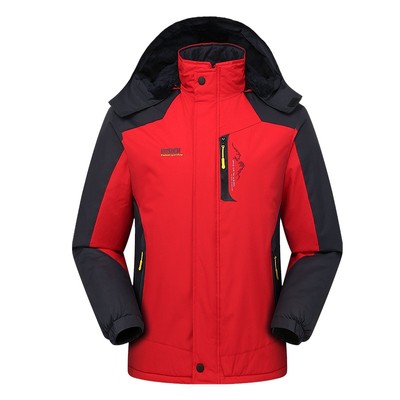 冲锋衣男款外套冬季加绒加厚防风