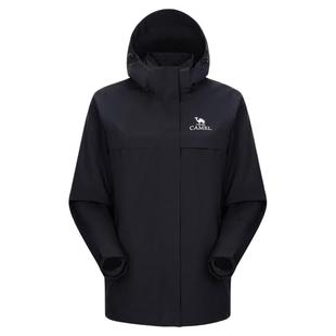 迪丽热巴同款骆驼冲锋衣女冬季三合一防风户外登山服保暖加厚外套