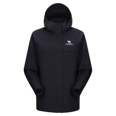 迪丽热巴同款骆驼冲锋衣女冬季三合一防风户外登山服保暖加厚外套