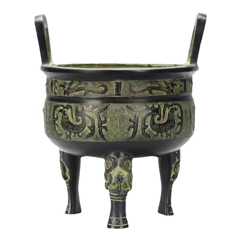 仿古青铜器原鼎摆件收藏工艺