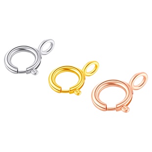 包18K金手串万能扣头项链弹簧扣diy珍珠手链扣配件接头黄金连接扣