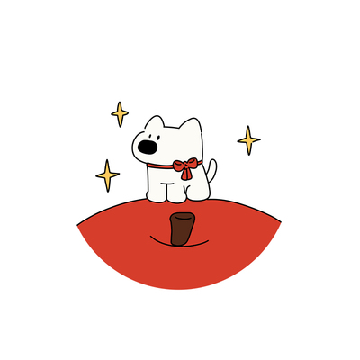 苹果小狗滚筒洗衣机装饰贴纸防水