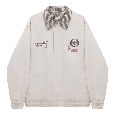 中国狐轩男装冬季短款翻领棉服