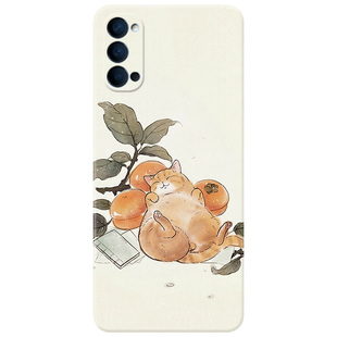 可爱小猫咪适用oppo Reno14手机壳13/12/11/10/9/8/7pro+古风6/5K文艺中国风卡通女款轻薄软十一