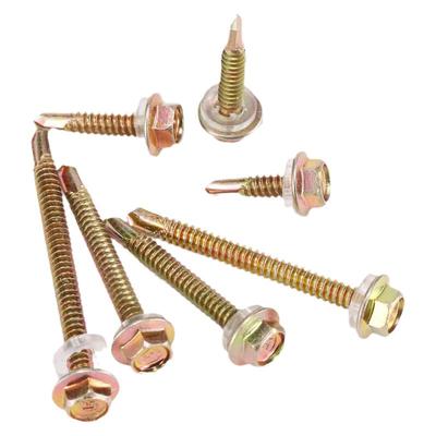 加粗加长钻尾螺丝碳钢燕尾外六角