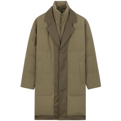 MindBridge中长款假两件羽绒服