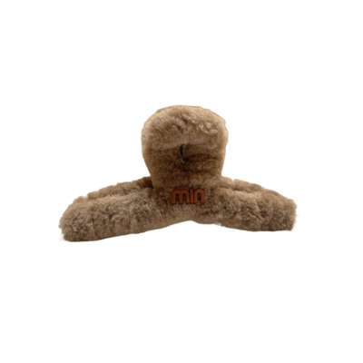 仿皮草韩版时尚咖min盘发夹抓夹