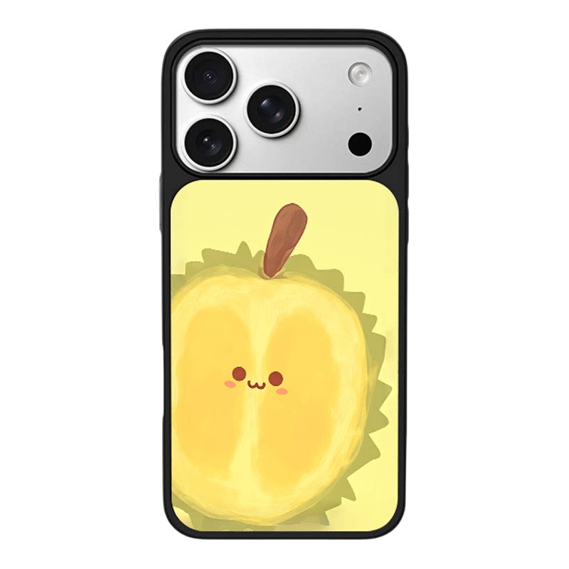 水果榴莲个性适用于苹果17promax新款手机壳iPhone air/16pro/15plus14玻璃13pro小众手机套12男女冰感防摔11