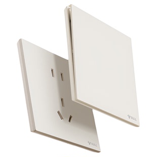 公牛蝶翼超薄G57肤感开关五孔插座16a面板哑光奶油风奶绒咖新品