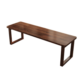 南美胡桃木大长书桌实木大板餐桌现代去客厅化家用学习办公长条桌