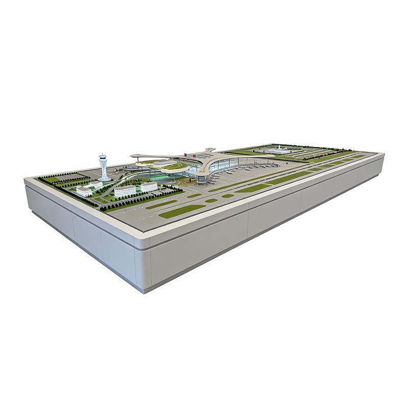 机场扩建工程沙盘模型制作交通运输工程项目演示沙盘模型定做
