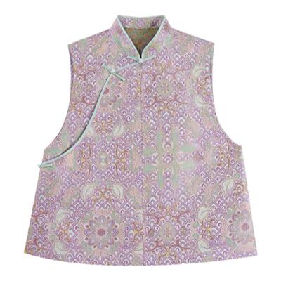 GOLDEN BARRY金和百瑞2024年冬东方古韵新中式真丝提花马甲123148