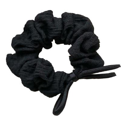 基础百搭气质黑色大肠发圈