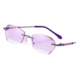 防晒眼镜女防紫外线超轻型2025新款女士老花镜清防蓝光眼镜钻石