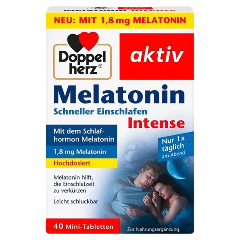 德国双心褪黑素40粒睡眠